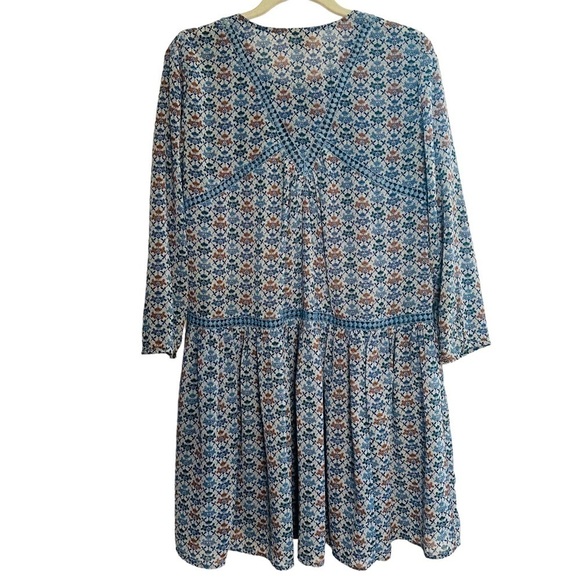 HOLDING HORSES ANTHROPOLOGIE BETONY FLORAL SWING DRESS SIZE 8 - Picture 9 of 15